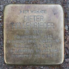 Stolperstein en memoria de Dieter Hollenrieder