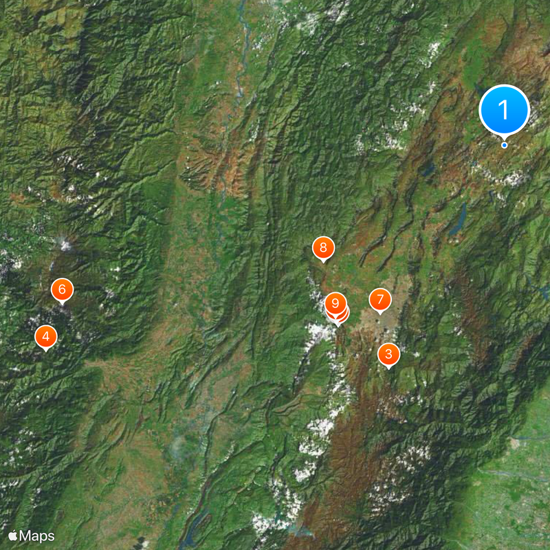 Bogotá River Map