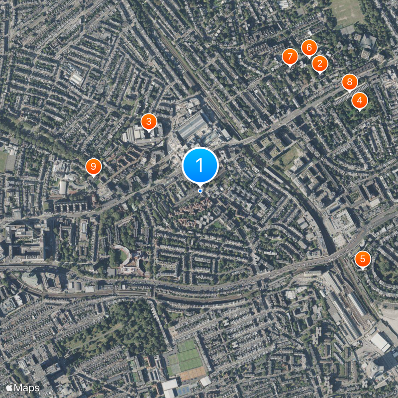 Society for Psychical Research Map