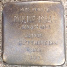Stolperstein en memoria de Pauline Isaak