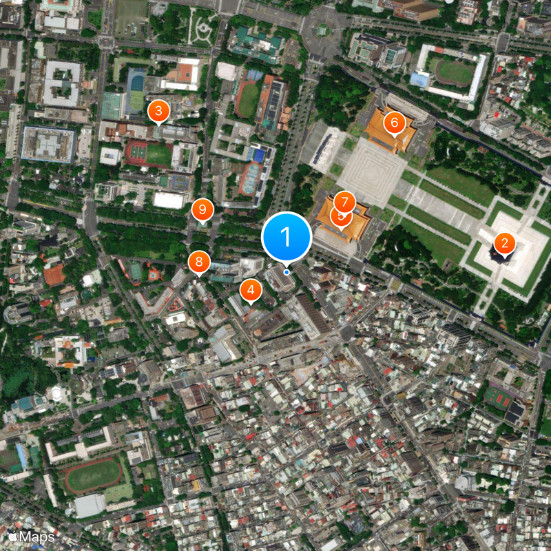 Central Bank of the Republic of China Map