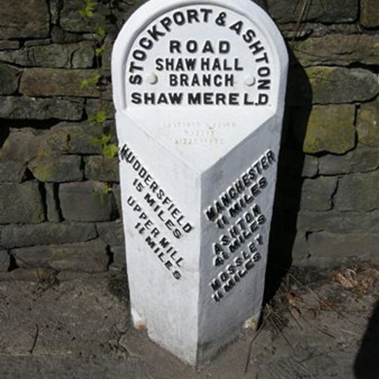Milestone, ExYW W of Greenfield