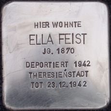 Stolperstein dedicated to Ella Feist