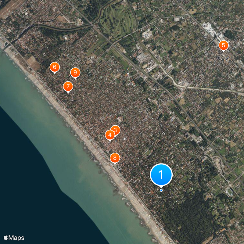 Forte dei Marmi Mapa