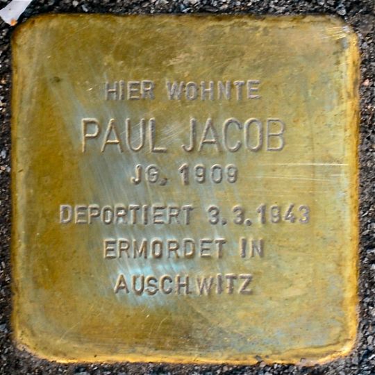 Stolperstein em memória de Paul Jacob