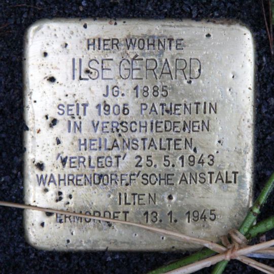 Stolperstein dedicated to Ilse Gérard