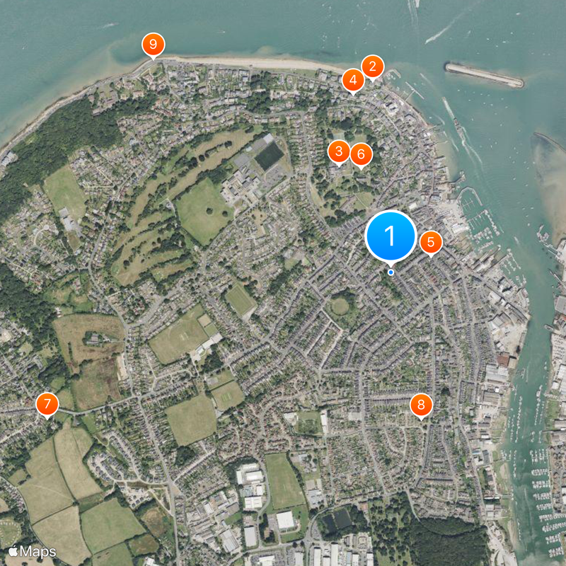 Cowes Map
