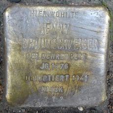 Stolperstein en memoria de Jenny Braunschweiger