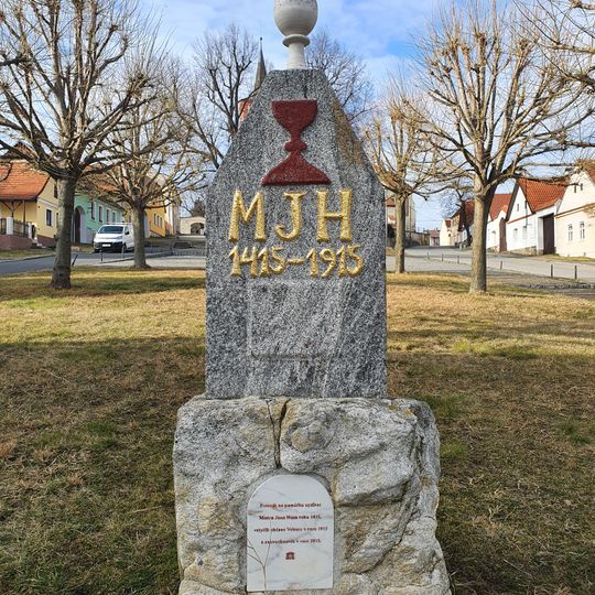 Gedenkstein an die Verbrennung von Jan Hus