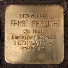 Stolperstein à la mémoire d’Ernst Ehrlich