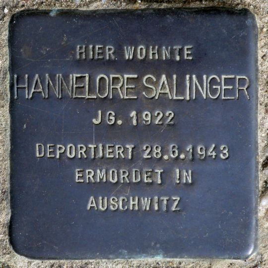 Stolperstein dedicated to Hannelore Salinger