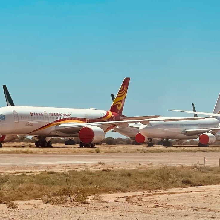 Magazynowanie samolotów Azja-Pacyfik