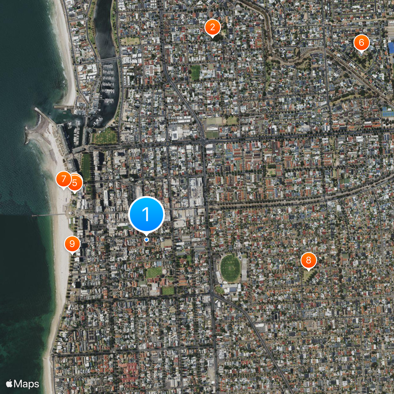 Glenelg Mapa