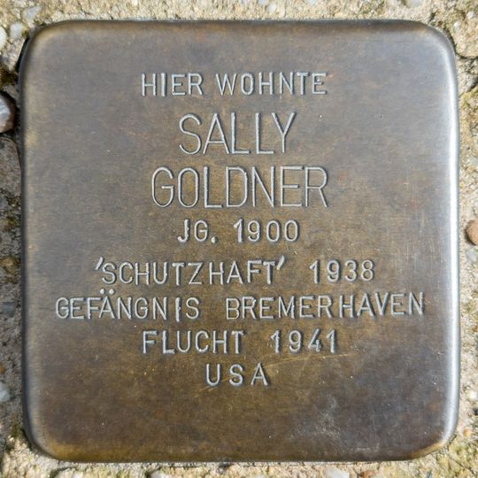 Stolperstein en memoria de Sally Goldner