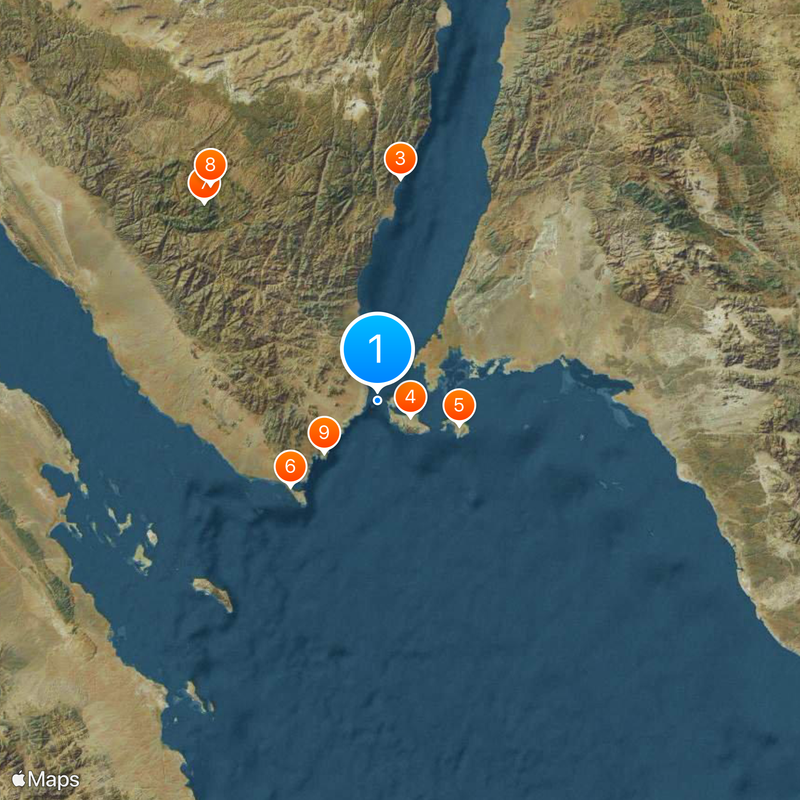 Straits of Tiran Map