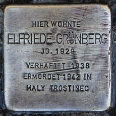 Stolperstein à la mémoire d’Elfriede Grünberg
