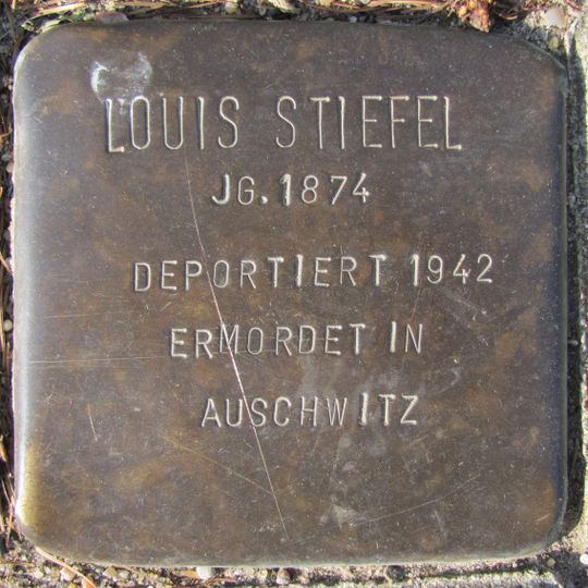 Stolperstein à la mémoire de Louis Stiefel