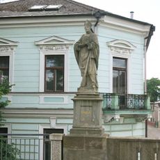 Statues of Saint Adalbert of Prague on the stone bridge in Vamberk