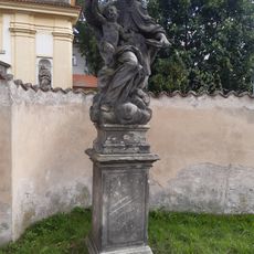 Socha svatého Augustina v Pardubicích u Kostelíčka