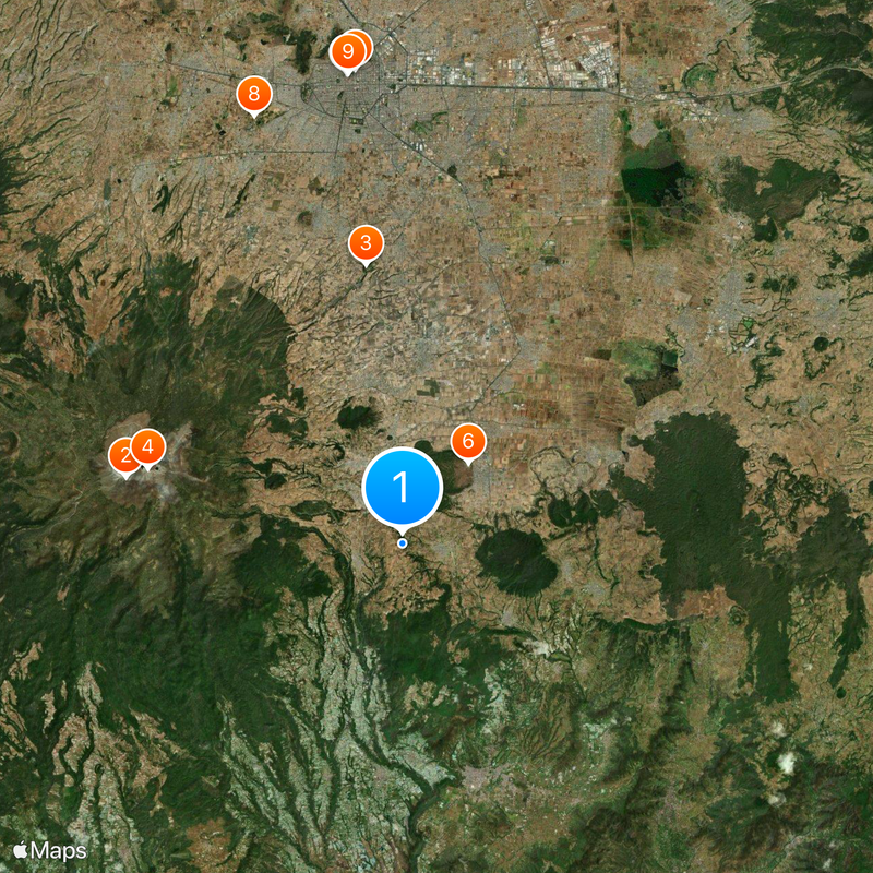 Tenango del Valle Mappa