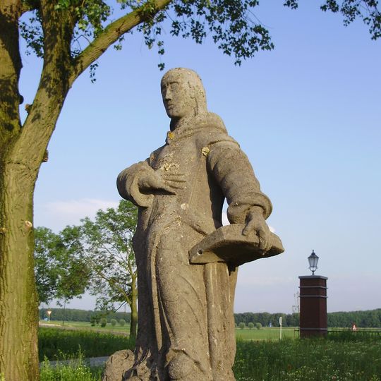 Image of Saint Bruno on the site of the former Carthusian monastery