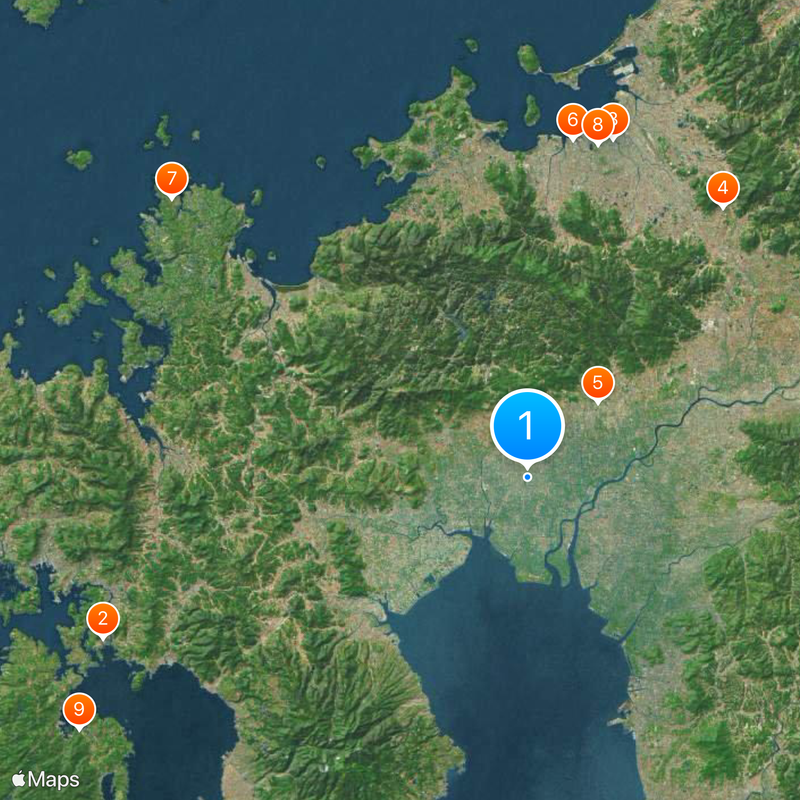 Préfecture de Saga Carte