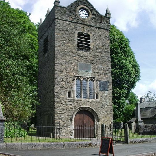 Tower of ruined chapel of St Margaret