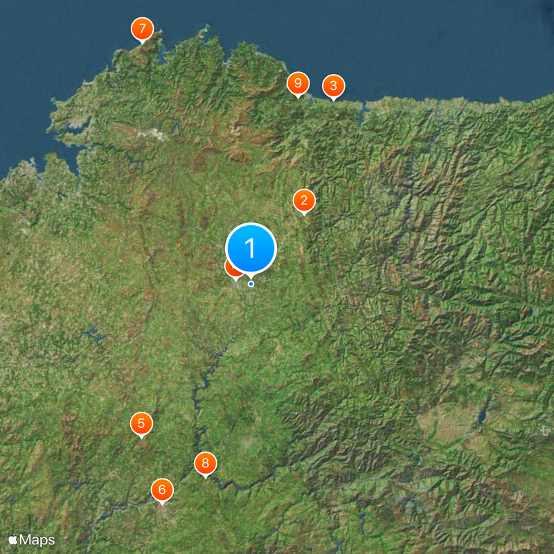 Province de Lugo Carte