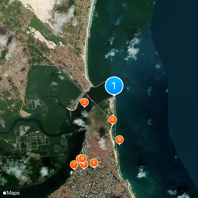 Forte dos Reis Magos Mappa