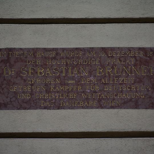 Gedenktafel für Sebastian Brunner