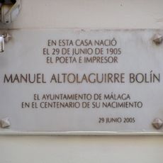 Placa a Manuel Altolaguirre