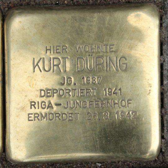 Stolperstein em memória de Kurt Düring