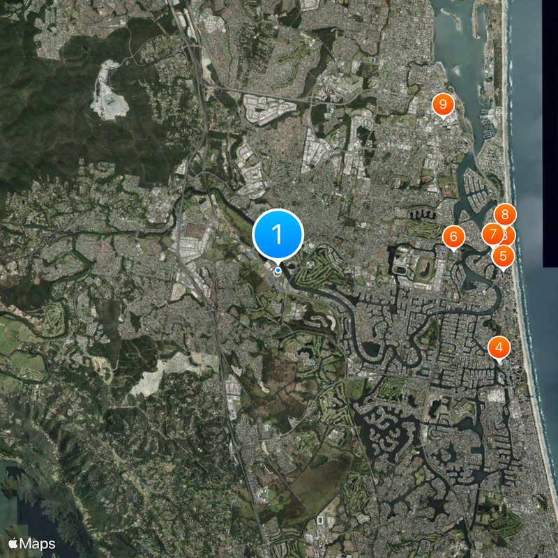 Carrara Stadium Map