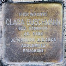 Stolperstein für Clara Buschmann