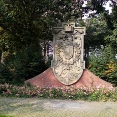 Historischer Wappenadler der alten Grünentaler Hochbrücke (1893-1988)