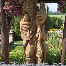 Rübezahl statue at Hotel Lesní dům