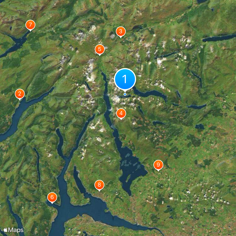 Loch-Lomond-and-the-Trossachs-Nationalpark Karte
