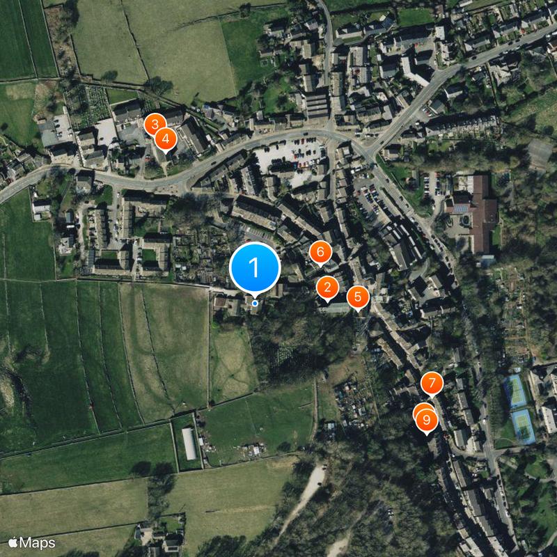 Brontë Parsonage Museum Mapa