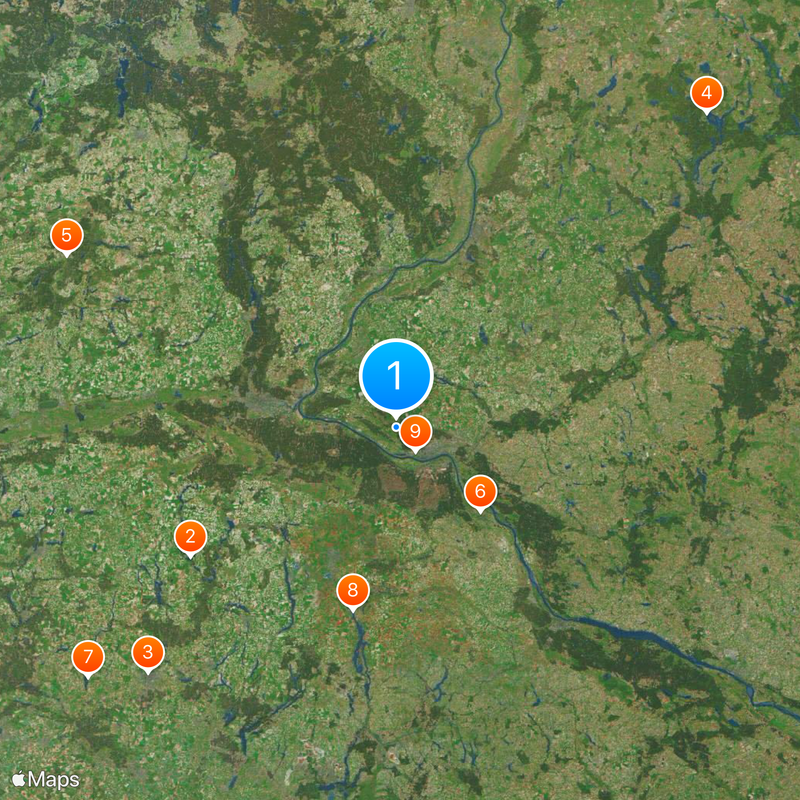 Cuyavia y Pomerania Mapa