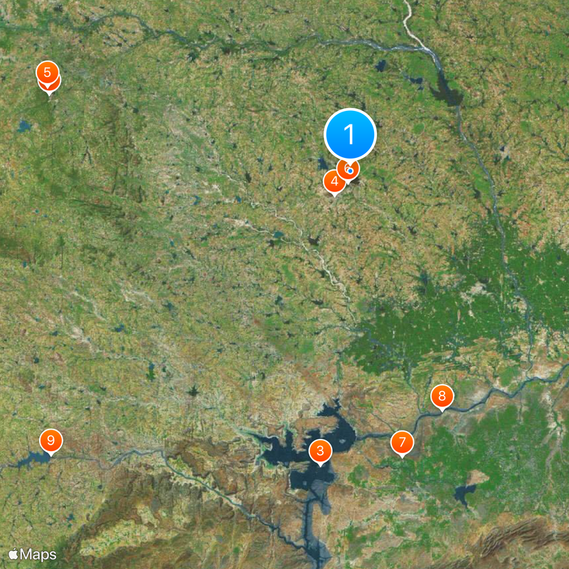 Distretto di Nalgonda Mappa