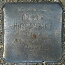 Stolperstein dedicated to Gregor Niessengart