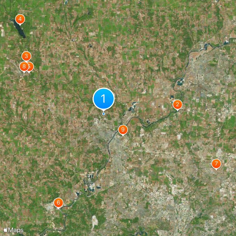 Condado de Butler Mapa