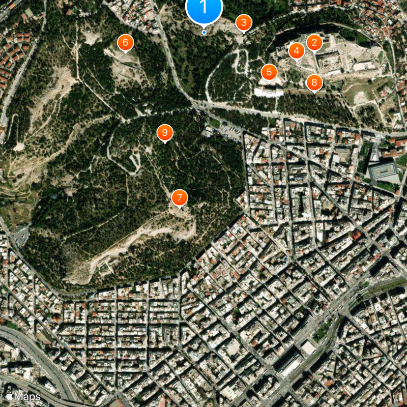 Classical Athens Map