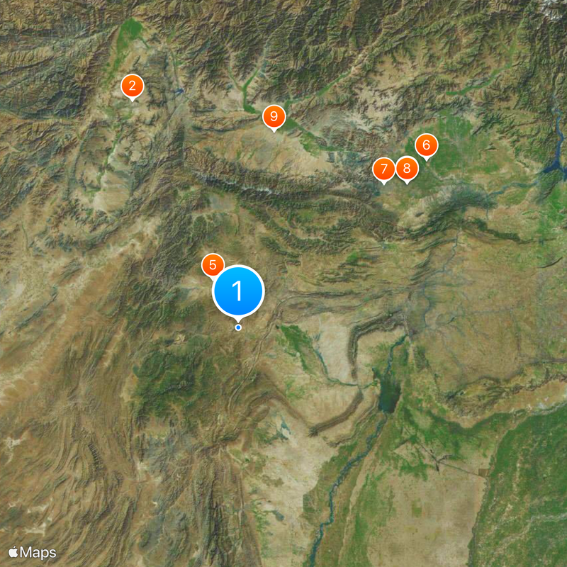 Federally Administered Tribal Areas Map