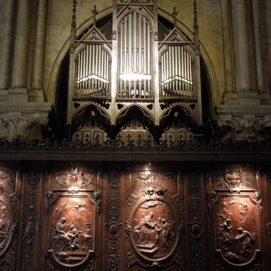 Choir organ of Notre-Dame de Paris Cathedral