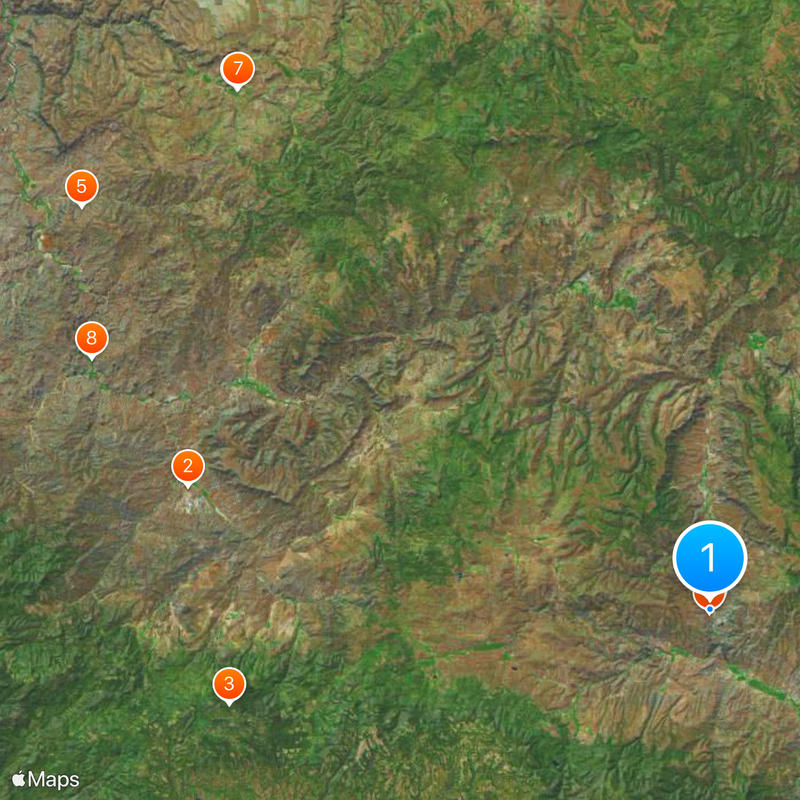 John Day Fossil Beds National Monument Map
