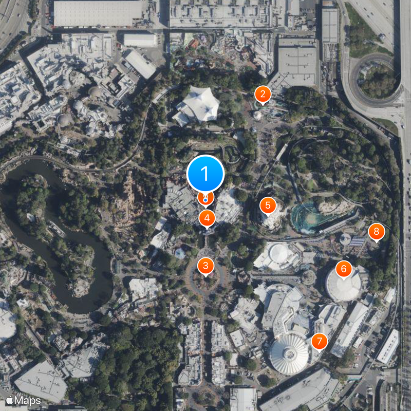 Snow White's Scary Adventures Map