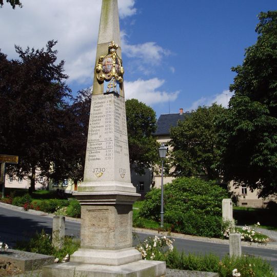 Polish-Saxon Post Milestone in Jöhstadt