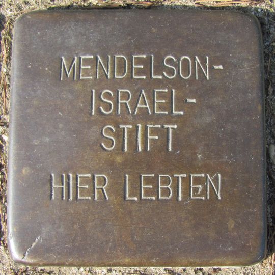 Stolperstein Mendelsohn-Israel-Stift