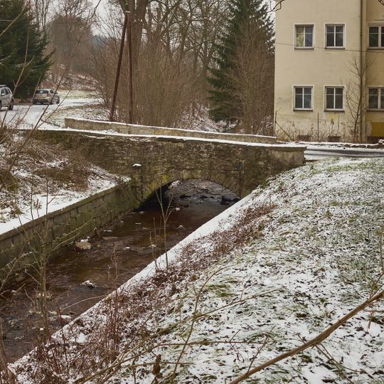 Most přes Stoku v Horním Slavkově u čp. 37